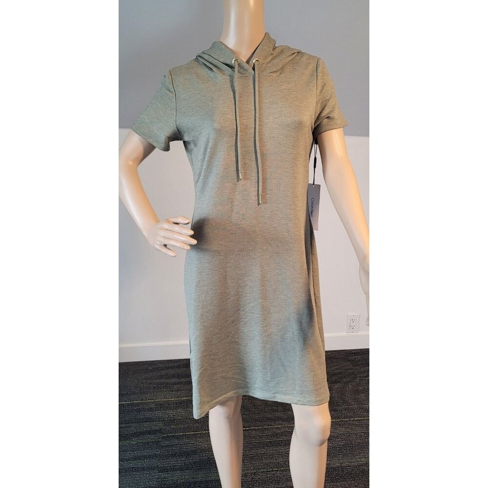 Calvin Klein Small Comfy Pastel Green Summer Dress, Style CDFY1W0887 GAV